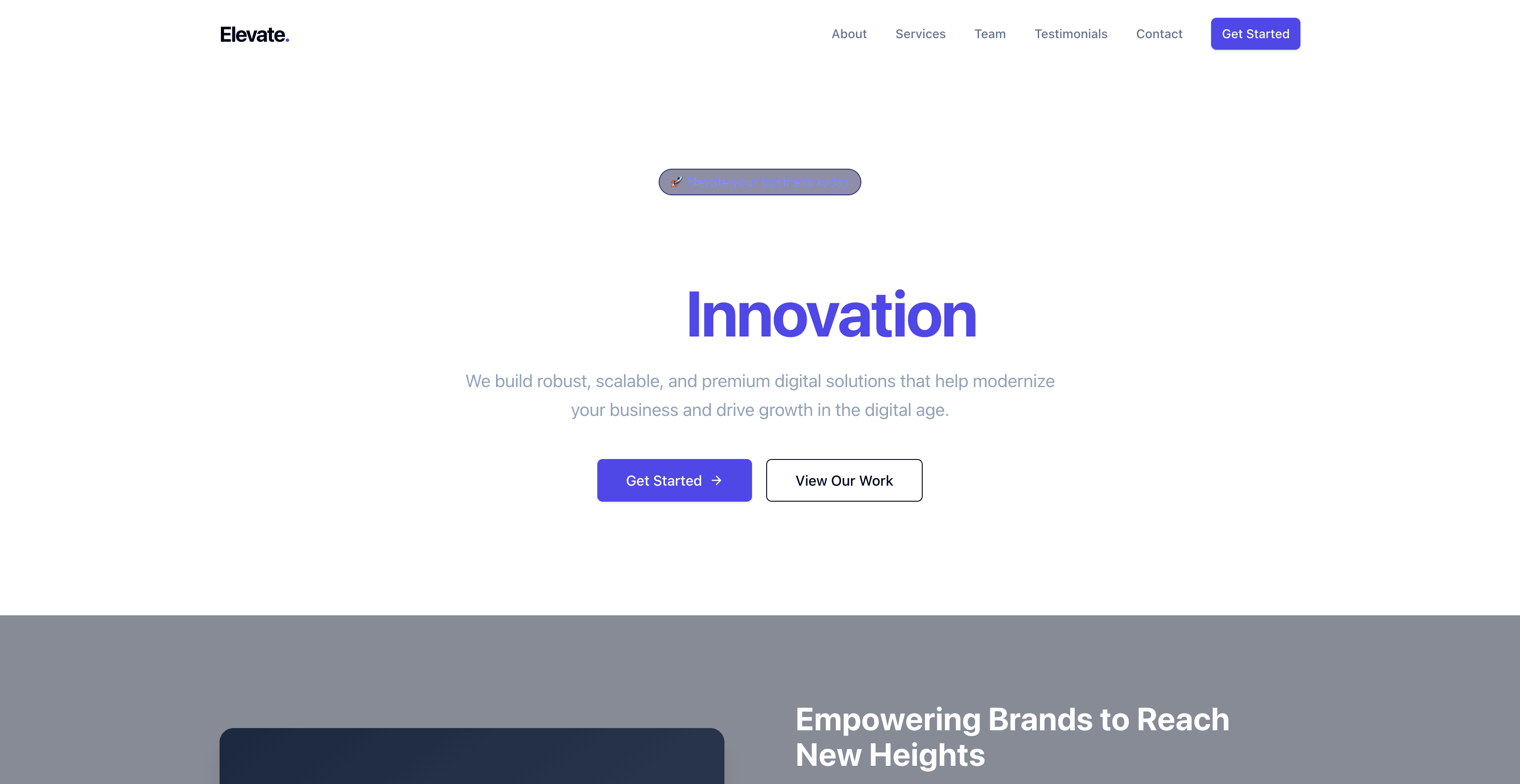 Company Profile Website